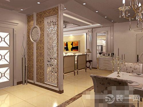 绵阳装修网欧式餐厅背景墙装修效果图